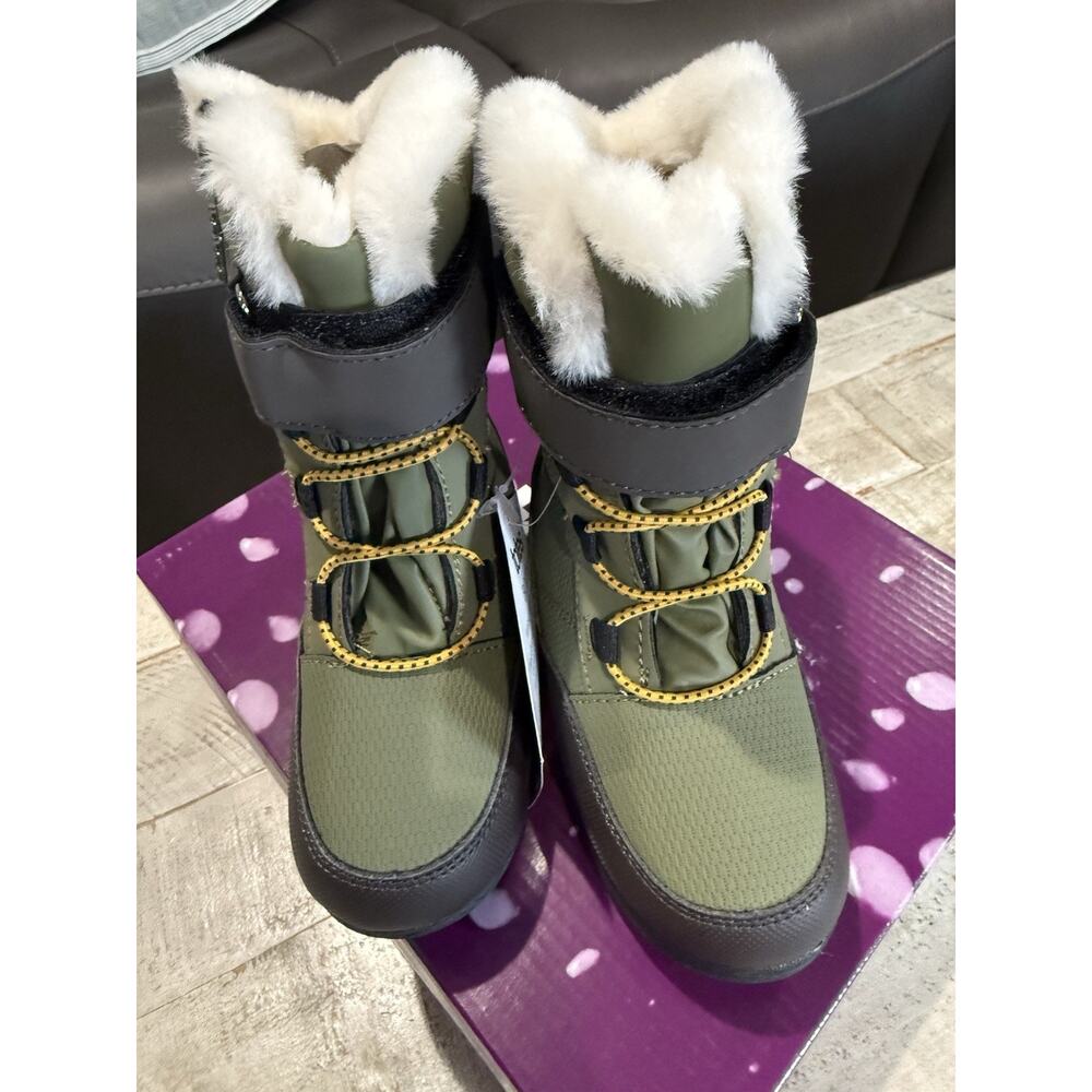 Totes Kids Snow Boots Size 9M Toddler Lil Gordon Olive NEW! - Picture 4 of 5